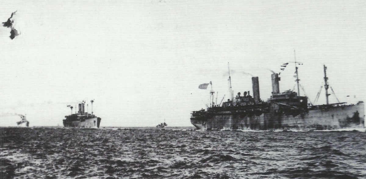 US troopships heead for Europe