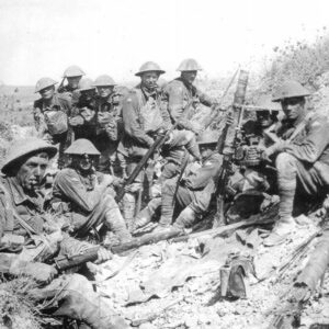Australian soldiers attacked at Mont St Quentin