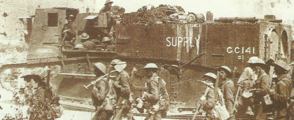 Diary August 28, 1918 14 Gun Carroer Tank