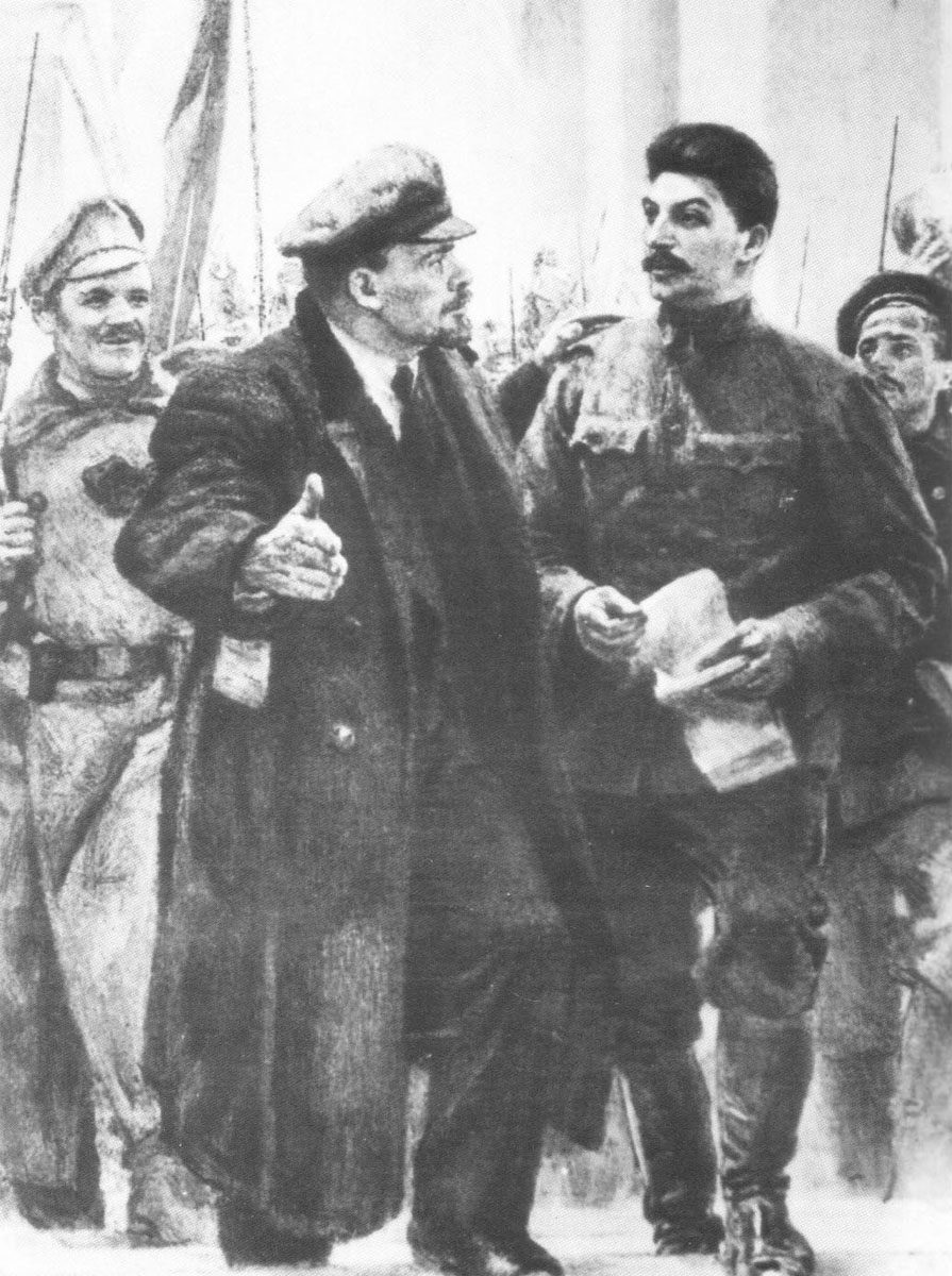Stalin's Reign of Terror and its Victims in the Soviet Union 2 Lenin and Stalin at the station
