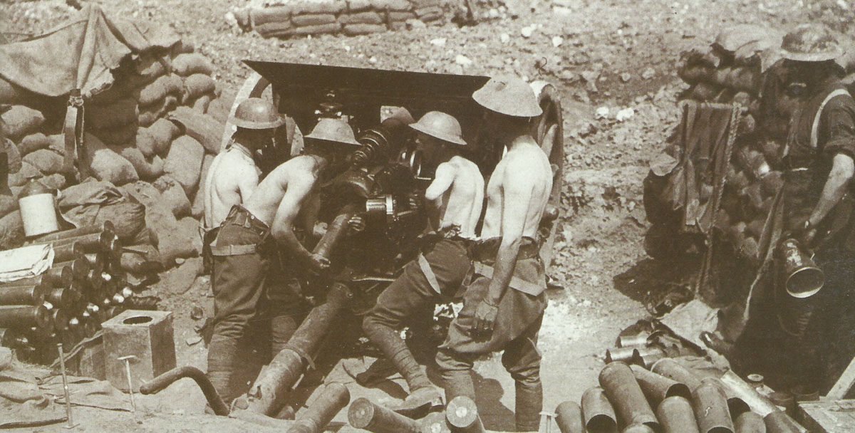 Diary August 25, 1918 26 British 18-pounder field gun