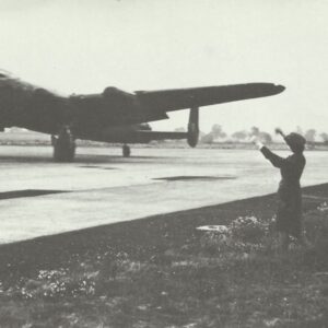 returning Lancaster bomber