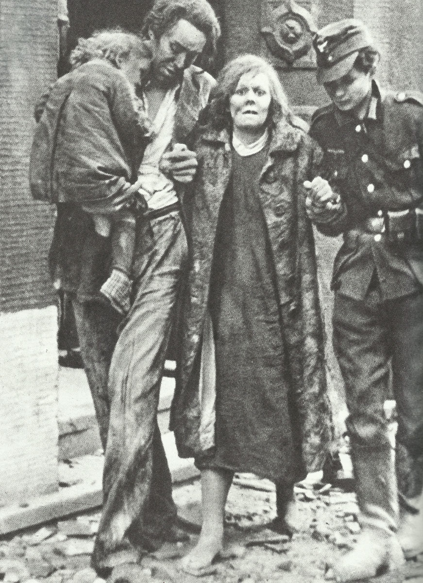 Diary August 27, 1943 16 Survivors of an air raid.