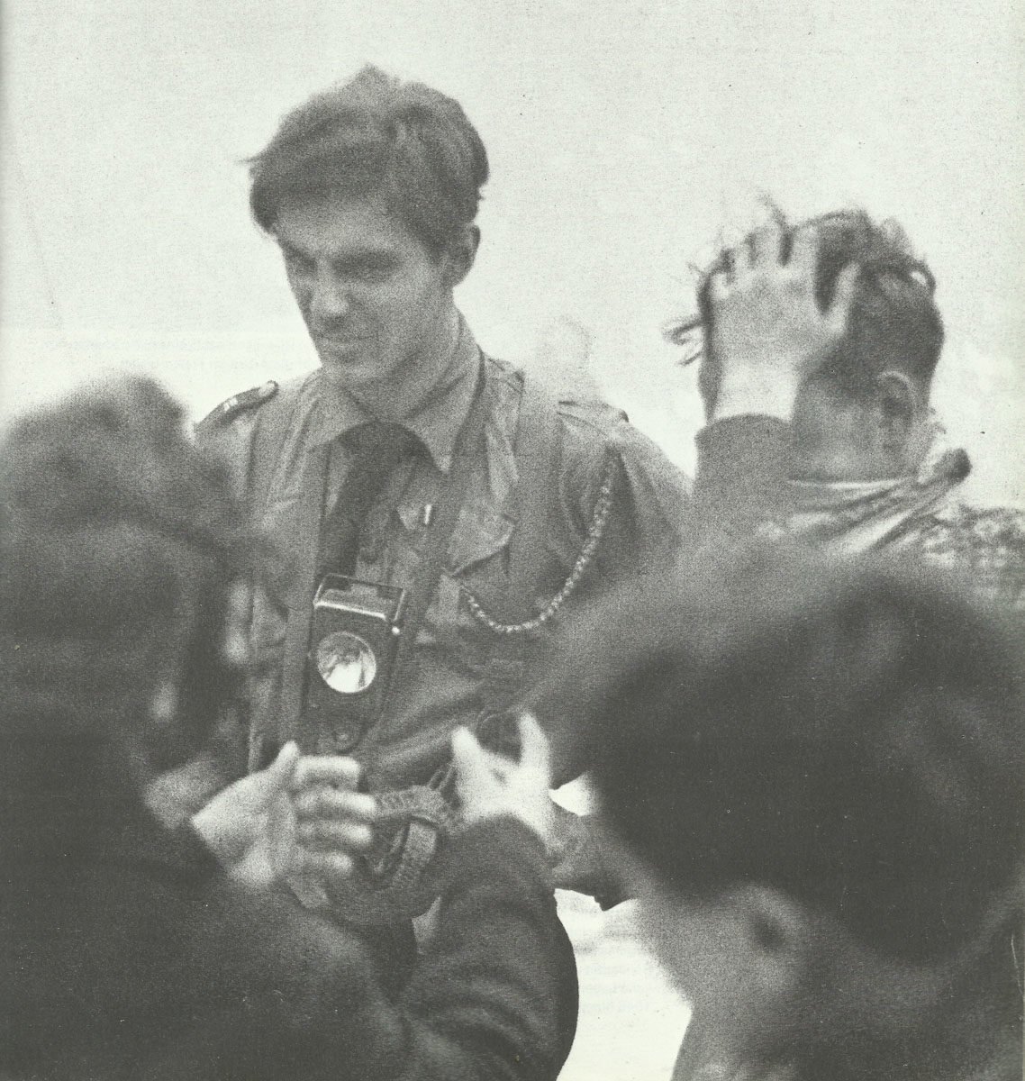 Hitler Youth in action with the salvage teams