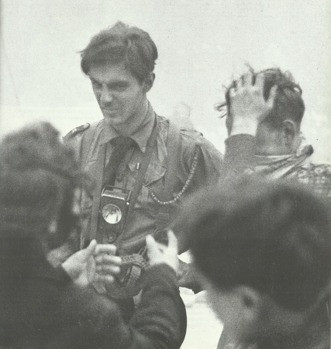 Hitler Youth in action with the salvage teams
