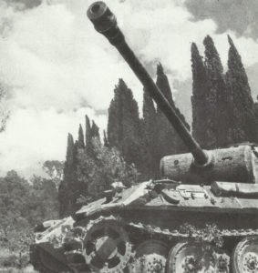 Panther tank in Italy