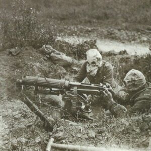 Vickers machine-gun in action