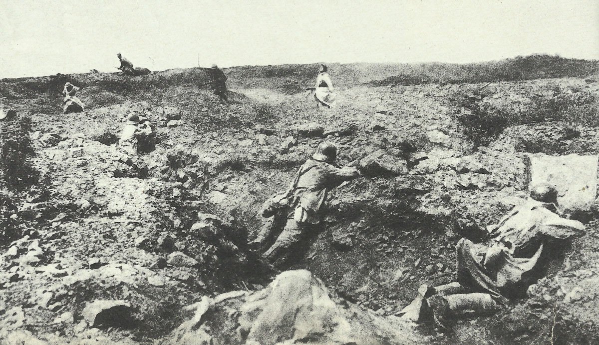 Repulse of an French attack on positions of the Hindeburg line