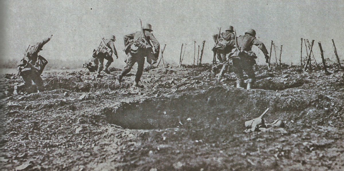 German infantry attack