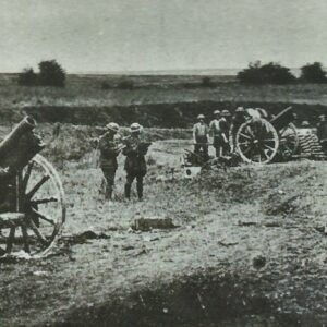 Australian battery of 4,5-inch field howitzers