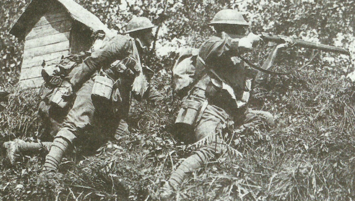 British soldiers in action