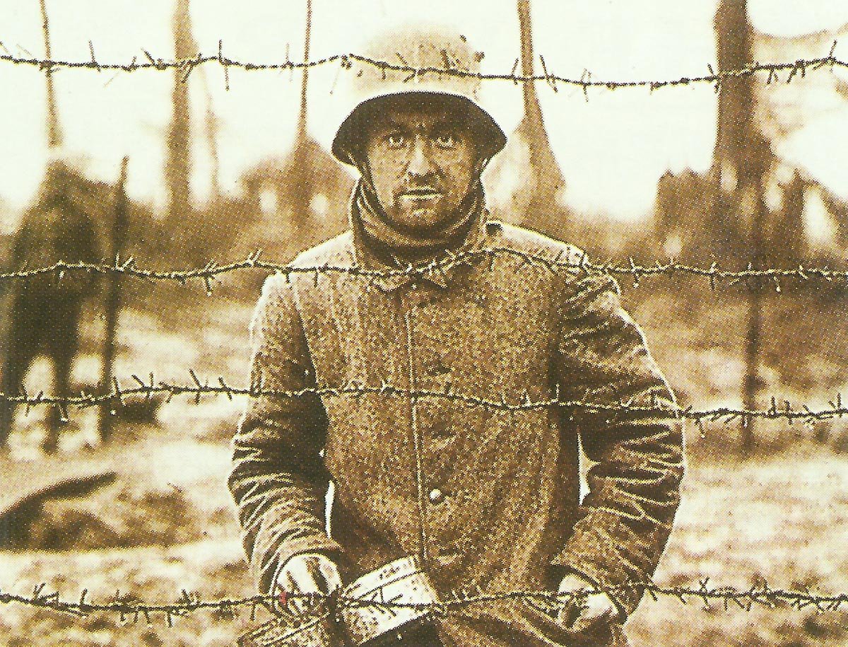 German PoW in an Allied camp