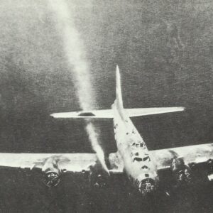 B-17 shot down over the sea