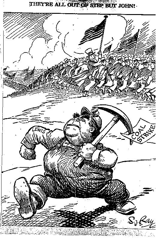 Coal Miner Strike Cartoon