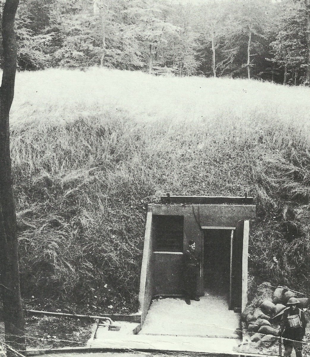 Entrance to the underground headquarters of the RAF Bomber Command