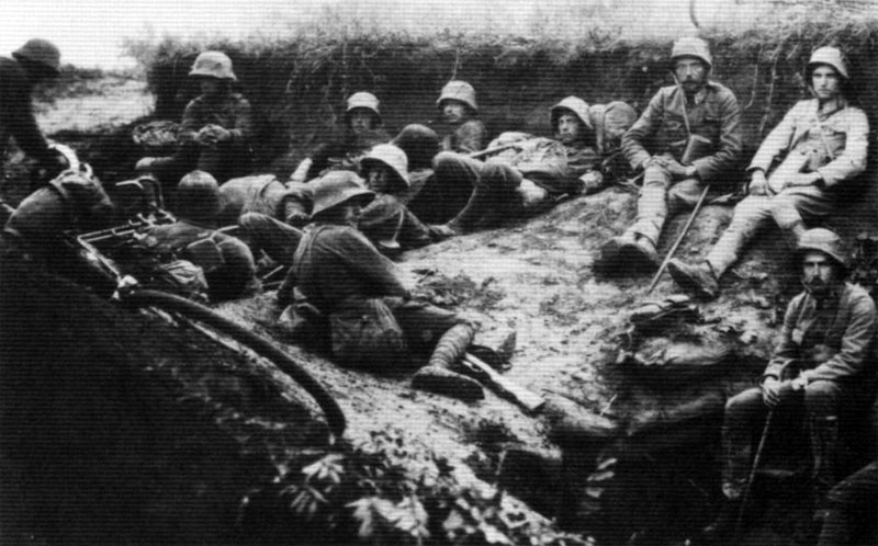 Austro-Hungarian soldiers resting