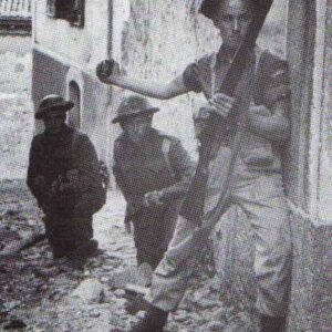 Canadian infantrymen of the British 8th Army