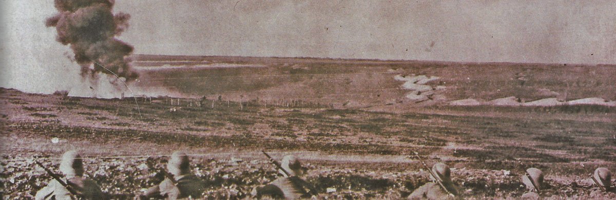 frontline with view from German trenches