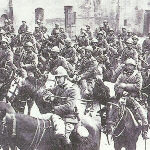 Italian cavalry enters Trento