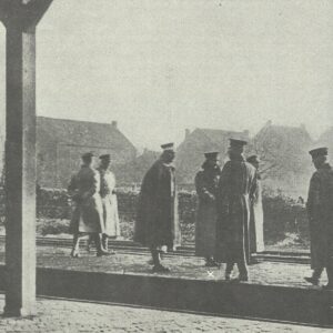 Kaiser Wilhelm II crossing the border