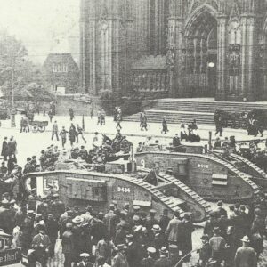 tanks in front of Cologne Cathedral