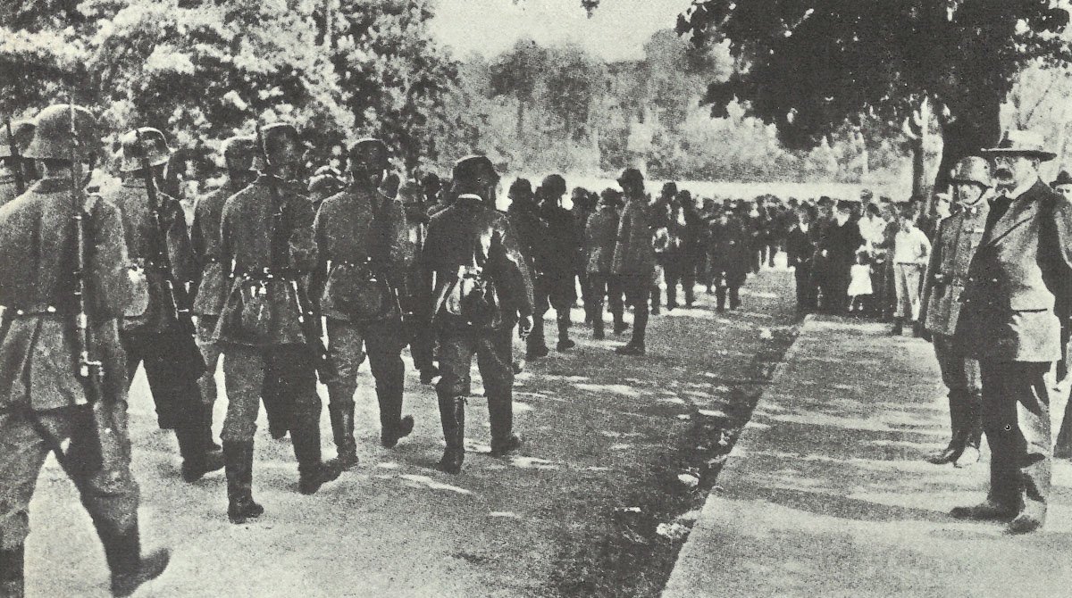 The 'Iron Brigade', the first unit of the new German Reichswehr