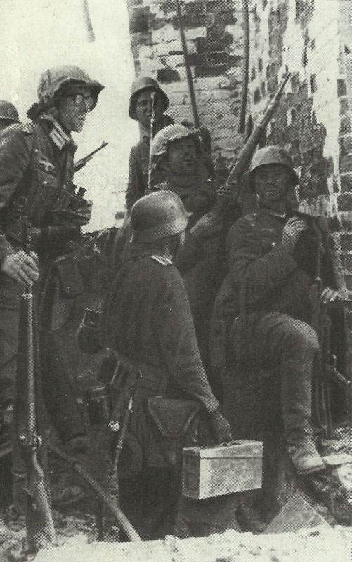 Diary January 7, 1944 22 trapped German soldiers