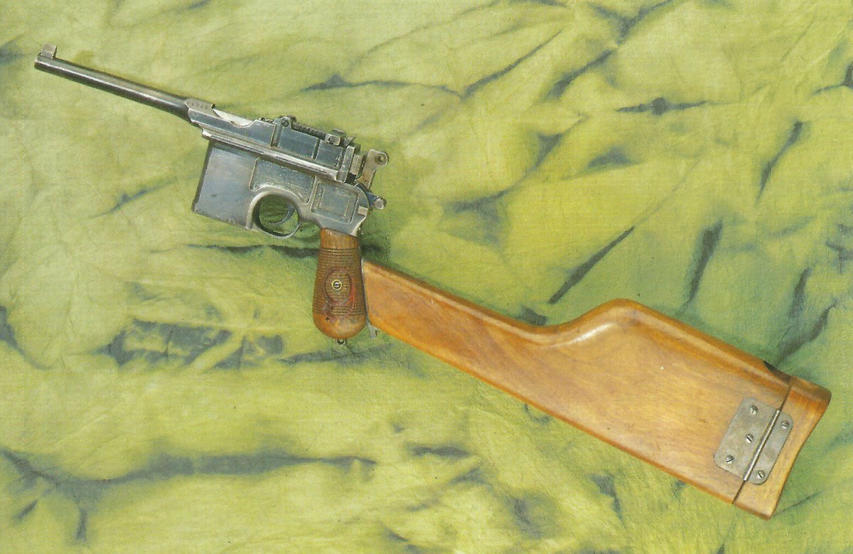 Mauser pistol model 1912 with wooden stock