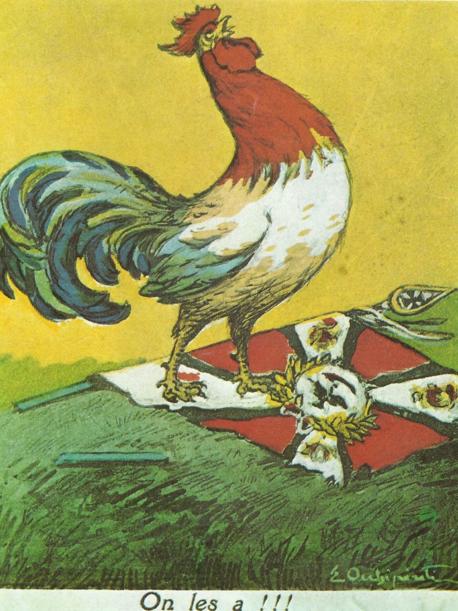 Diary January 7, 1919 24 French postcard celebrates victory