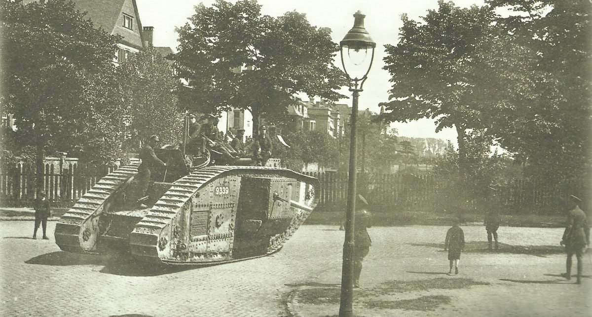 Diary February 25, 1919 2 British tank in Cologne