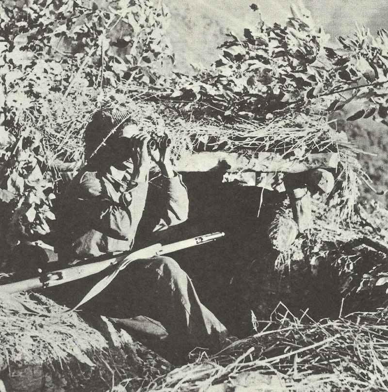 Diary March 7, 1944 22 British soldier of an observation post in Burma