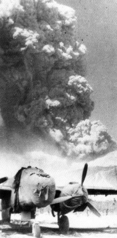 eruption of Mt Vesuvius 1944