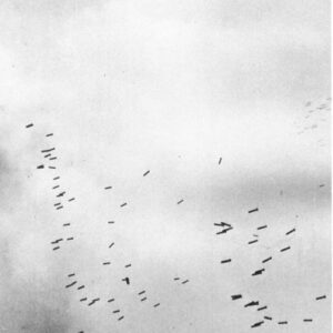 B-24 Liberators dropping bombs