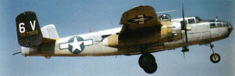 Landing of a B-25 Mitchell