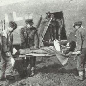 German wounded are flown out