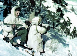 US mountain troops with bazooka