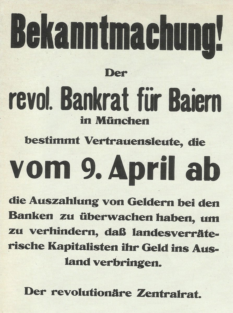 poster from the Bavarian Soviet Republic