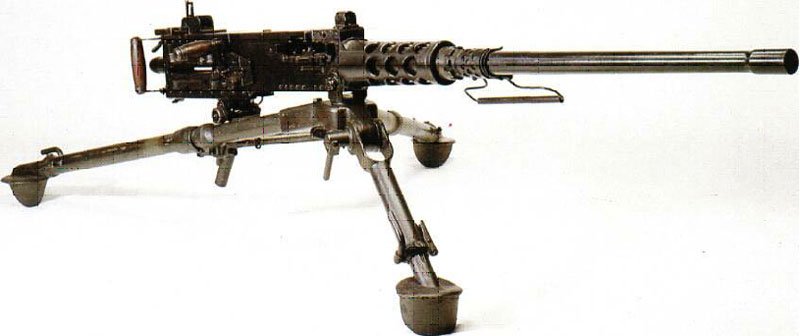 Browning 0.5inch heavy machine gun on tripod