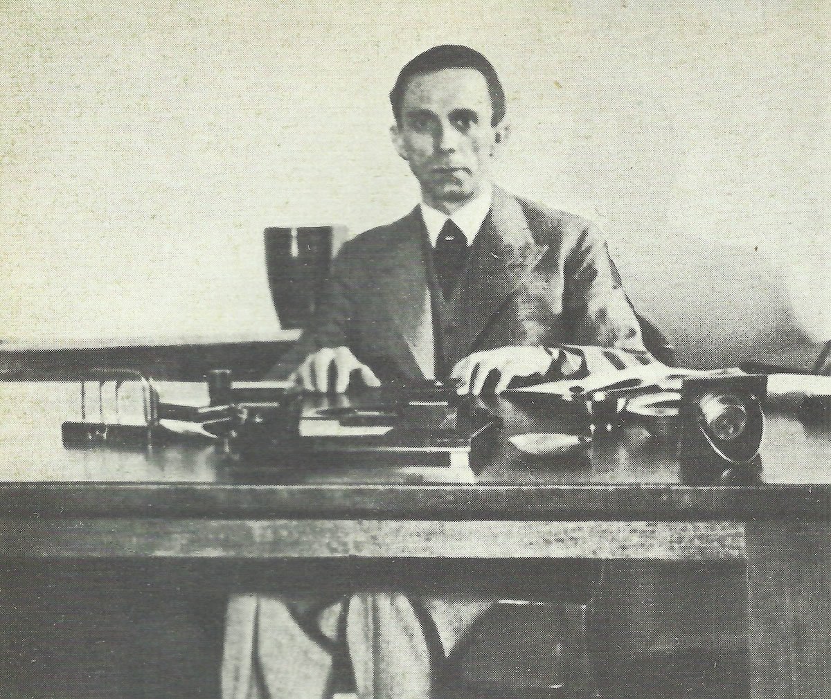 Propaganda Minister Joseph Goebbels