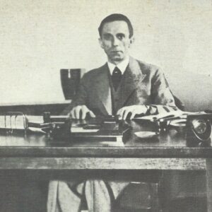 Propaganda Minister Joseph Goebbels