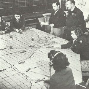 Operation room at a tactical USAAF bomber base