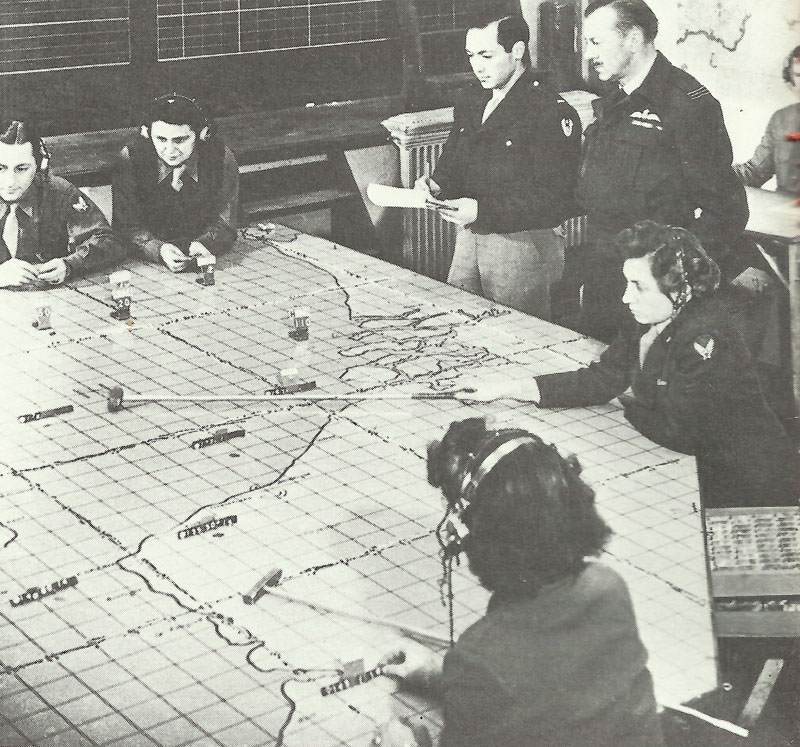 Diary April 13, 1944 16 Operation room at a tactical USAAF bomber base