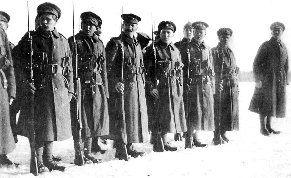 White troops in Russia.