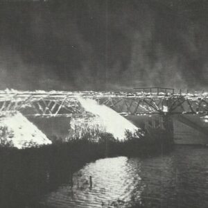 German troops set fire to a bridge