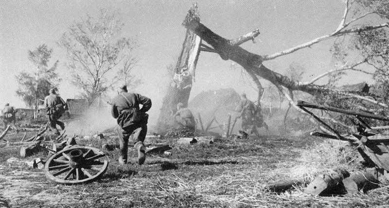 Diary April 11, 1944 28 Russian infantry taking a village.