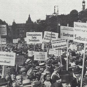 demonstration against the transfer of Upper Silesia