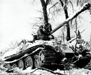 Panther tank of the HJ-Division left behind