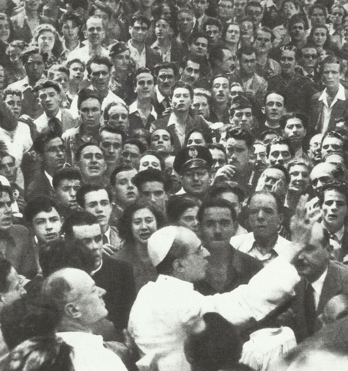 Pope Pius XII, after an allied air raid