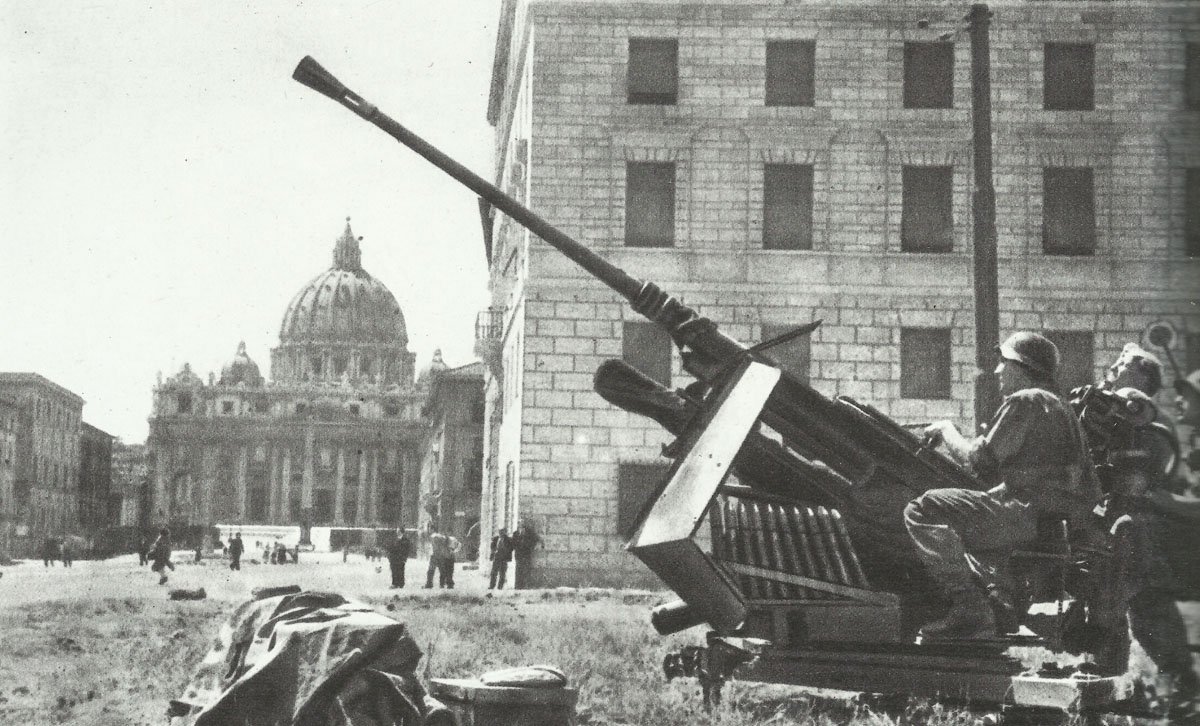 German aa gun Rome