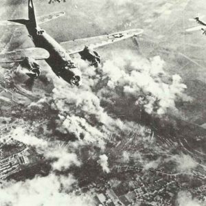 B-26 Marauders attacking railway yards.